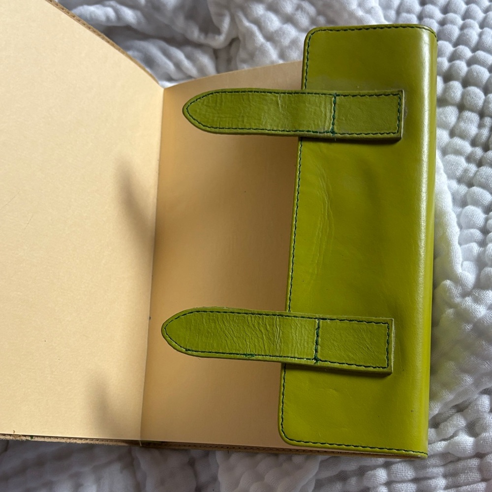 Anthropologie Green Leather Clutch - Picture 3 of 4